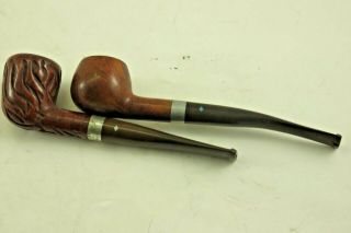 2 Dr Grabow Royal Duke Estate Pipes,  One Marked Imported Briar