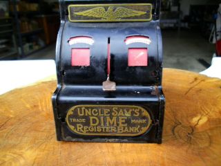 Vintage 1930s Heavy Metal Toy Pressed Steel Uncle Sam 