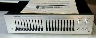 Vintage Realistic 10 Band Stereo Graphic Equalizer Model 31 - 2000