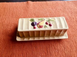 Japanese Ceramic Butter Dish,  Vintage.  Marked.  Collectible.  Ca.  1950 