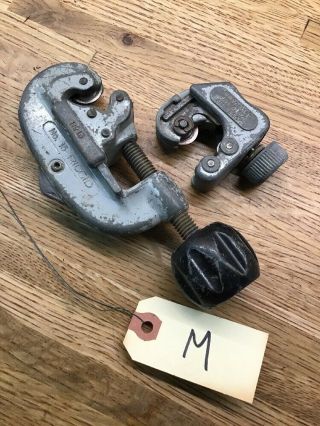 Vintage Ridgid Pipe Cutters - No.  15 And Model 118 3/16 " To 1 - 1/8 " Od