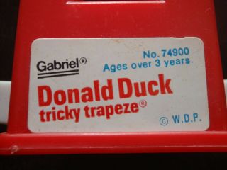 Vintage Gabriel Disney Donald Duck Tricky Trapeze 1977 3