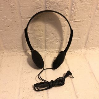 Vintage Sony Black Wired Stereo Headphones For Discman Walkman Mdr - 023