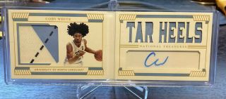 2019 - 20 National Treasures Coby White Booklet Rpa Auto ’d/25 Unc
