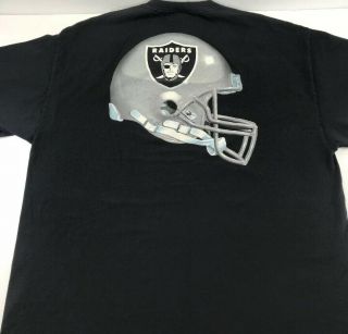 Vintage Reebok Oakland Raiders Nfl T Shirt Mens Size Xxl 2xl Made In Usa