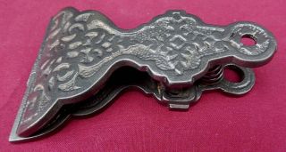 Antique Victorian Eastlake Cast Iron Paper Clip Holder Desk Or Wall Mount