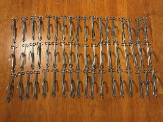 Vintage Drapery Curtain Hooks 54 Total 3 Inches Not Made Anymore Steel