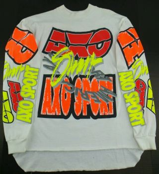 Vintage 1992 Axo Sport Motocross Supercross Padded Jersey Size Mens Xl