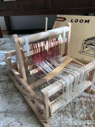Vintage Brio (31823) Collapsible Portable Tabletop Wooden Weaving Loom