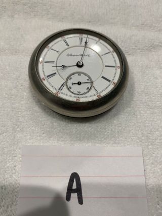 Vintage Hampden Pocket Watch Co.  Ore Silver Not