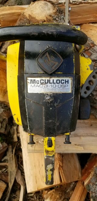 Mcculloch Pro Mac 3 - 10 Dsp Vintage Chainsaw Repair Oregon Bar Will Run