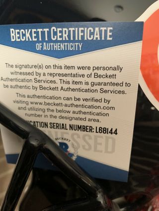 Brian Urlacher Chicago Bears Signed Full Size Helmet Beckett Paint Pen