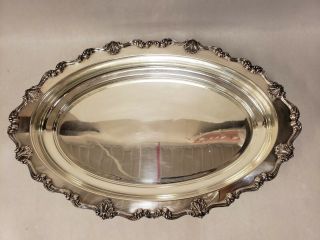 Vintage W & S Blackinton 256 Silver Plated Footed Oval Casserole Dish Tray Bowl