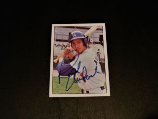 Rick Auerbach 1975 Sspc 24 Autographed Los Angeles Dodgers Vintage Auto 1976 La