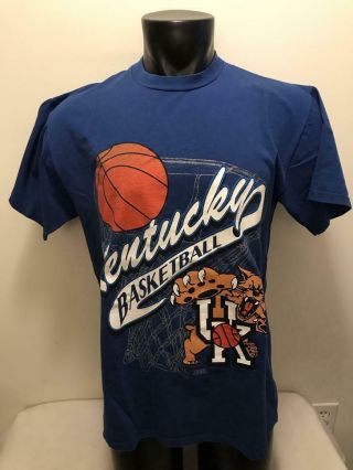 Vintage Kentucky Wildcats Basketball Team Edition Shirt Mens Large