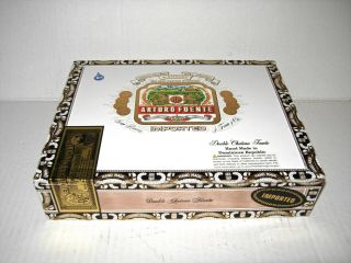 Arturo Fuente Double Chateau Empty Wood Cigar Tobacco Box Hand Made