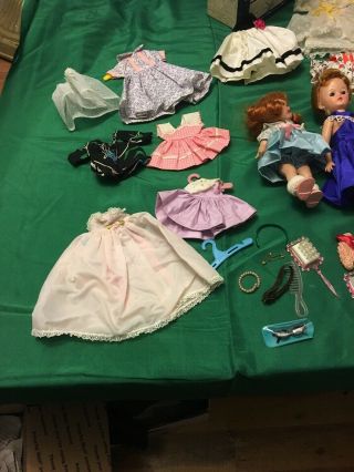 Vintage Vogue Ginny and Jill Dolls With Accessories.  and Cass Wardrobe. 2