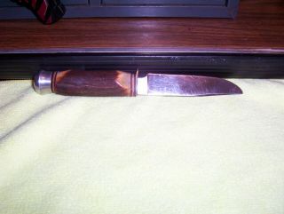 Vintage Solingen Germany B.  Svoboda Fixed Blade Hunting Stag Horn Knife (jana)