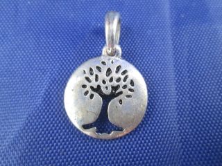 Vintage Sterling Silver Tree Of Life Pendent