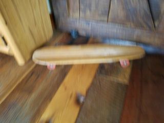 Vintage Fleetwing Skateboard W Traction Action Wood Metal Wheels