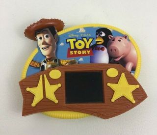 Toy Story Sheriff Woody Handheld Game Lcd Disney Pixar Vintage 2000