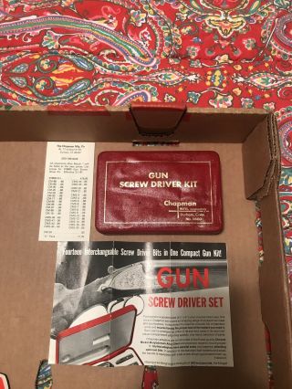 Vintage Chapman Gun Screw Driver Kit 9600