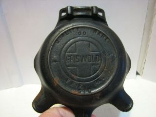 Griswold Cast Iron Ashtray Matches Holder Erie Pa 570 Ash Tray Tobacciana