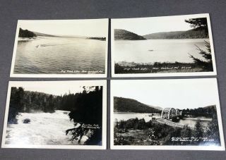 Set Of 4 Vintage Oakland Md Deep Creek Lake Post Cards