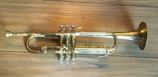 Vintage Bellaire American Trumpet Horn Usa With Mouthpiece