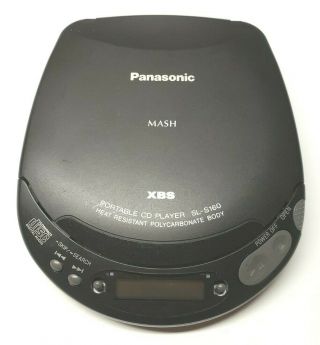 Vintage Panasonic Mash Xbs Sl - S160 Portable Handheld Personal Cd Player