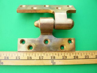 Antique Rixson Solid Brass Or Bronze Pivot Offset Door Hinges Liffoff Type.  Rare