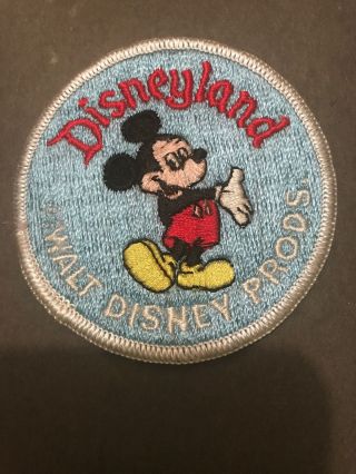Vintage Disneyland Mickey Mouse Walt Disney Prods.  Round Patch