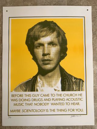 Vintage Beck Scientology Poster John E Miner Limited Edition 19/250 Signed