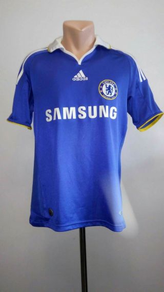 Football Shirt Soccer Fc Chelsea Blues Home 2008/2009 Adidas Jersey Size S Vtg