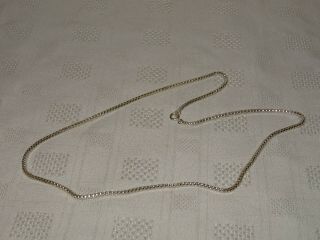 3 Attractive Vintage Sterling Silver Necklace / Chain - 23 " - 9.  9g
