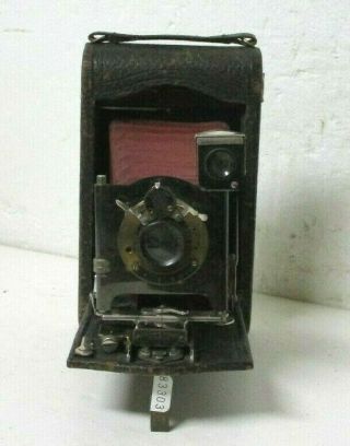 Antique/vintage Kodak No.  3 Folding Camera Red Bellows