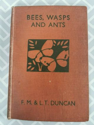 Bees,  Wasps And Ants F.  M & L.  T Duncan 1942 1st Ed Wonders Of Insect Life