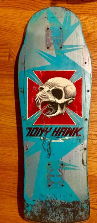 Tony Hawk Powell Peralta Skateboard 1983 Turquoise Xt Mini
