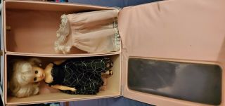 Vintage 1950’s Little Miss Revlon 10 1/2” Doll With Case And Accessories