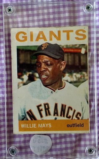 1958/1961/1964/1968 Topps Willie Mays San Francisco Giants Baseball Cards