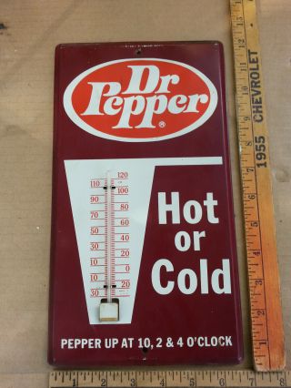 Vintage Dr.  Pepper Advertising Thermometer