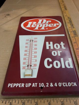 Vintage Dr.  Pepper Advertising Thermometer 2