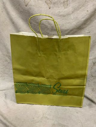 Vintage Sears Roebuck Department Store Advertising Paper Shopping Bag (a4)
