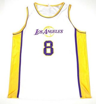 Kobe Bryant Los Angeles Lakers Nba Jersey Men 2xl Vtg White 8