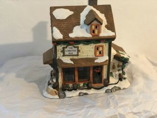 Vintage Christmas Village House “the Lobster Pot” (light Not)