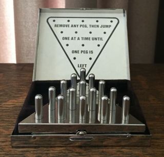Vintage Towle Silver Plate Travel Peg Jumping Game
