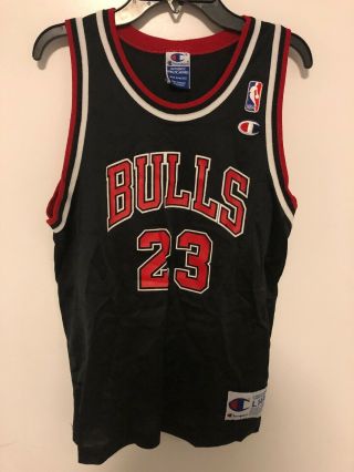 Vintage Champion Jersey Chicago Bulls Michael Jordan 23 Youth Large 14 - 16
