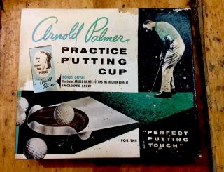 Vintage Arnold Palmer Golf Collectible Practice Putting Cup