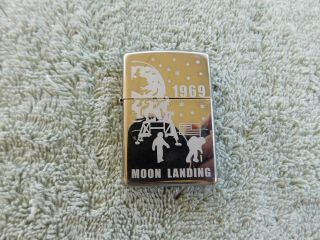 Zippo Lighter 1969 Moon Landing C - 2006