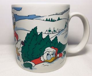 Vintage Donald Duck Mug/cup 1988 Walt Disney Applause Christmas